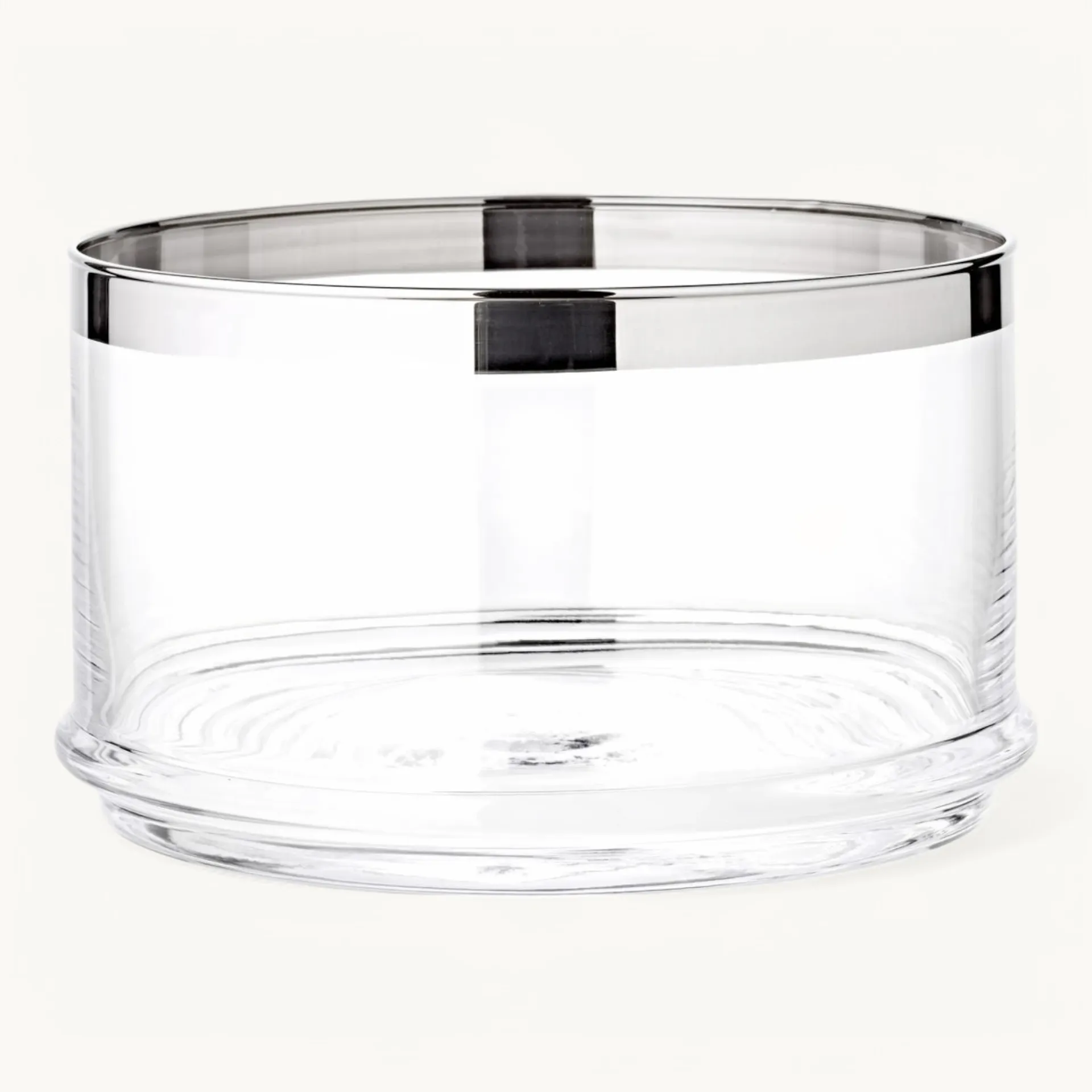 Bild von Glasdose VIGO mit Platinrand